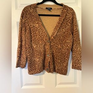 Leopard print cardigan
